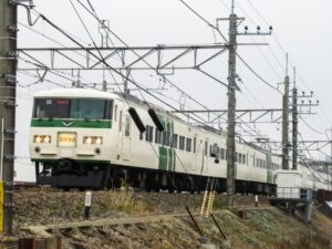 2024年2月23日に新金線に185系が通ります