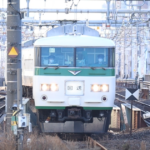 3月31日『金町駅』に国鉄185系が通ります。